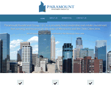 Tablet Screenshot of paramountinvestment.net